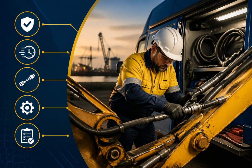 Hydraulic Hose Mobile Repair in Gladstone