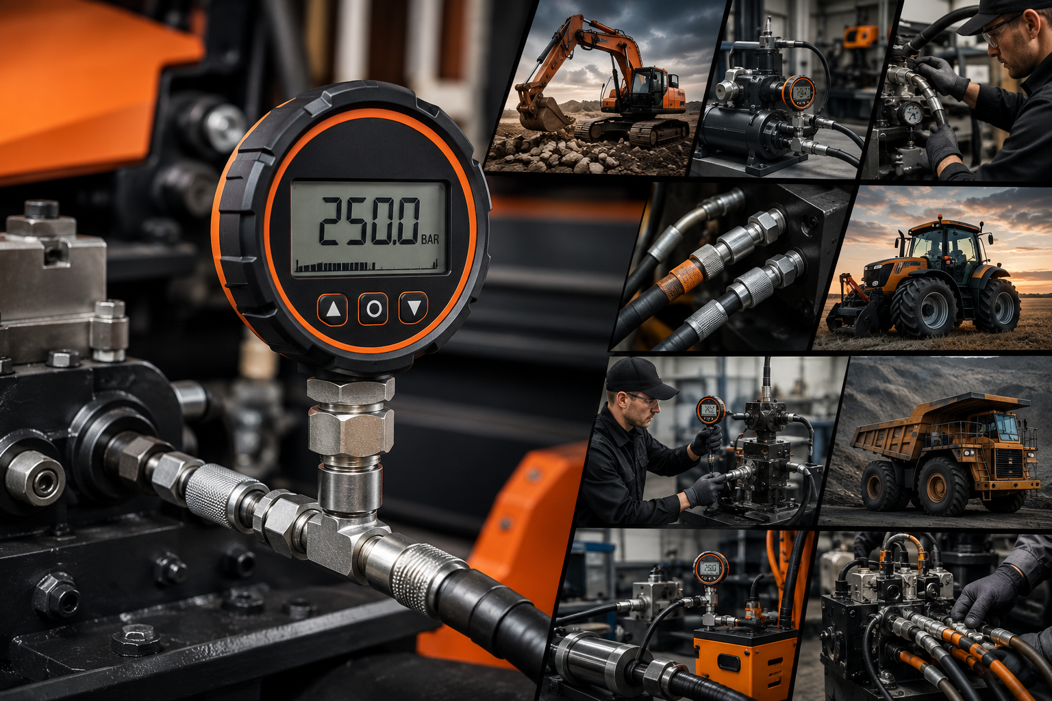 Digital Hydraulic Pressure Gauge 